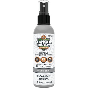image:imageRanger Ready Repellents Tick Spray and Insect Repellent Picaridin 20 Bug Spray Orange Scent 8 Oz Pack of 3Scent Zero